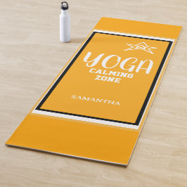 Esterilla De Yoga Nombre de la estrella blanca naranja