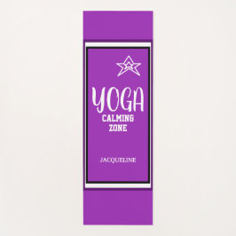 Esterilla De Yoga Nombre de la estrella violeta blanca