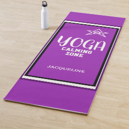 Esterilla De Yoga Nombre de la estrella violeta blanca