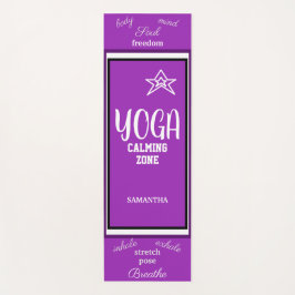 Esterilla De Yoga Nombre de la estrella violeta blanca