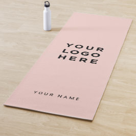 Esterilla De Yoga Nombre del logotipo comercial rosado del personali