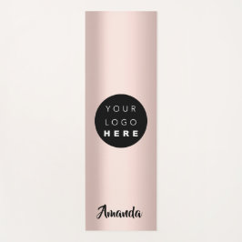 Esterilla De Yoga Nombre del logotipo Rosa de detalles de regalo en 