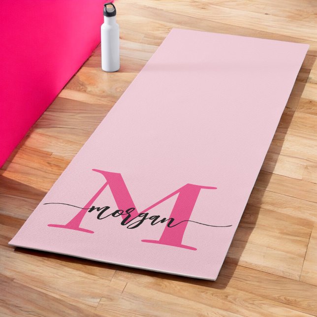 Esterilla De Yoga Nombre del Monograma de Giro de Guión Moderno Cali (Subido por el creador)