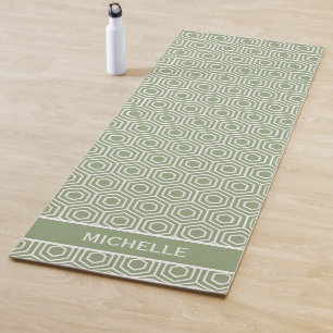 Esterilla De Yoga Nombre del patrón de Honeycomb del hexágono verde