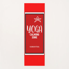 Esterilla De Yoga Nombre Estrella Roja Blanca