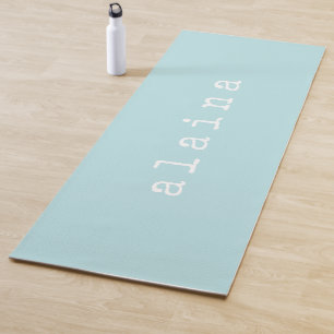 Esterilla De Yoga Nombre Minimalista simple Diseño Personalizado Aqu