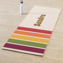 Nombre, Paneles de Franja de Colores Retro 70s
