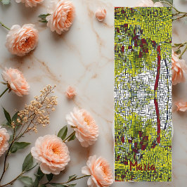 Esterilla De Yoga Nombre personalizado Arte Bambú Meditación Yoga Ma