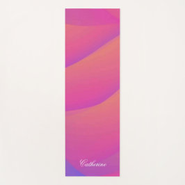 Esterilla De Yoga Nombre personalizado de color arco iris ecológico 