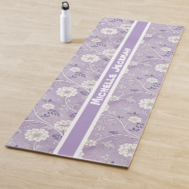 Esterilla De Yoga Nombre personalizado de color morado