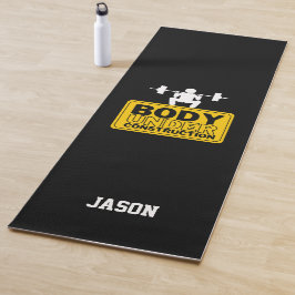 Esterilla De Yoga Nombre personalizado de cuerpo bajo construcción