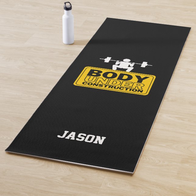 Esterilla De Yoga Nombre personalizado de cuerpo bajo construcción (In situ)