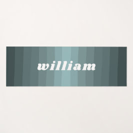 Esterilla De Yoga Nombre personalizado de diseño de color verde past