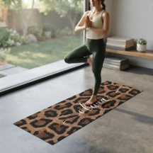 Nombre Personalizado de Estampado de Animal Leopar