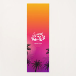 Esterilla De Yoga Nombre personalizado de la vibración de verano tro