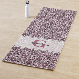 Esterilla De Yoga Nombre personalizado Deco Dusky Rosa cerezo Blosso