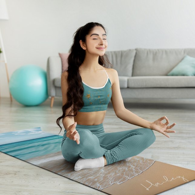 Esterilla De Yoga Nombre personalizado del océano de arena tropical  (Subido por el creador)
