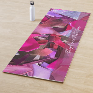Esterilla De Yoga Nombre personalizado Efecto 3D abstracto Cinta ros
