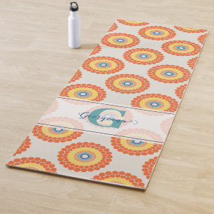 Esterilla De Yoga Nombre Personalizado Egeo Summer Radiant Dot Manda