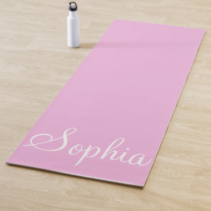 Esterilla De Yoga Nombre personalizado Masa rosa de yoga