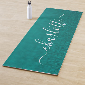 Esterilla De Yoga Nombre Personalizado Moderno Chic Caligrafía
