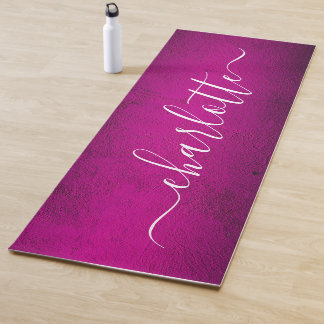 Esterilla De Yoga Nombre Personalizado Moderno Chic Caligrafía