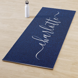 Esterilla De Yoga Nombre Personalizado Moderno Chic Caligrafía