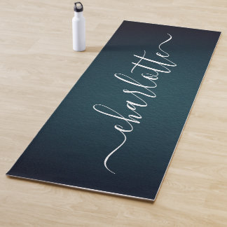 Esterilla De Yoga Nombre Personalizado Moderno Chic Caligrafía