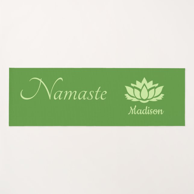 Esterilla De Yoga Nombre personalizado "Namaste" yoga (Anverso (horizontal))