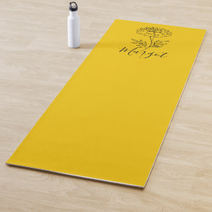 Esterilla De Yoga Nombre personalizado Octubre Flor de Nacimiento Ma