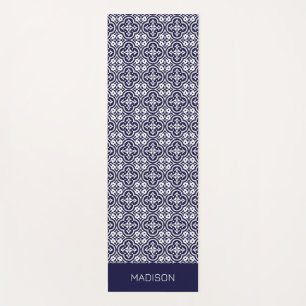 Esterilla De Yoga Nombre personalizado Patrón de mosaicos portuguese
