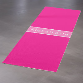 Esterilla De Yoga Nombre personalizado Rosa caliente