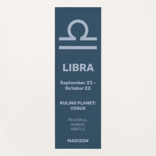 Esterilla De Yoga Nombre personalizado / Texto y color Zodiac Rótulo