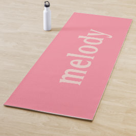 Esterilla De Yoga Nombre rosa de habitación de dormitorio moderno 
