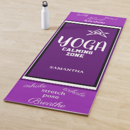 Esterilla De Yoga Nombre Violeta Blanco Púrpura
