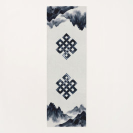 Esterilla De Yoga Nudo Interminable Metálico Oscuro Montañas de Tint