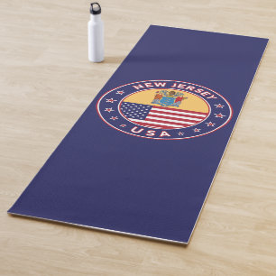 Esterilla De Yoga Nueva Jersey, pegatina de Nueva Jersey, estuche de