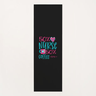 Esterilla De Yoga Nurse Gift   50 Enfermeras 50 Café