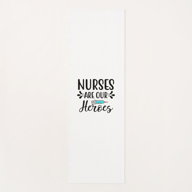 Esterilla De Yoga Nurse Gift Nurses Are Our Heroes (Anverso)