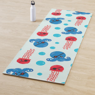 Esterilla De Yoga Octopus pirata, medusas piratas, animales marinos