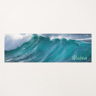 Esterilla De Yoga Ola de Surf (con nombre personalizado)