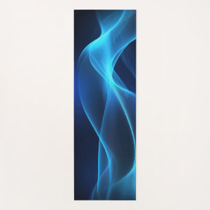 Esterilla De Yoga Olas azules en luz brillante