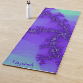 Esterilla De Yoga Olas espirales de yoga fractal