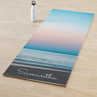 Esterilla De Yoga Olas Tropicales de Playa Modernas Personalizadas