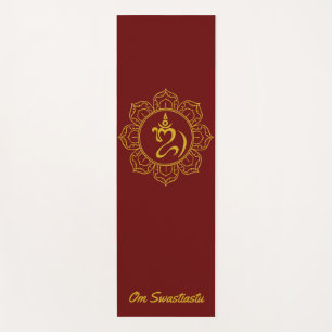 Esterilla De Yoga Om balinés dorado con yoga mate de Lotus