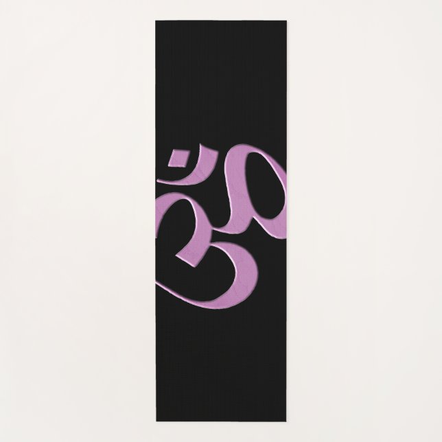 Esterilla De Yoga Om Rosa  (Anverso)