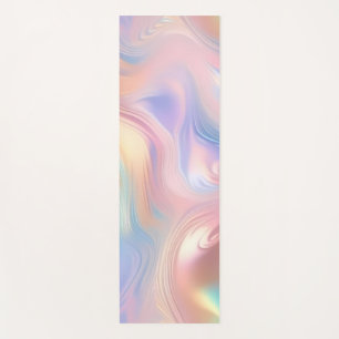 Esterilla De Yoga Ondas abstractas de color rosa pastel de moda amar