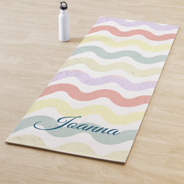Esterilla De Yoga Ondas de color (Pastels) (In situ)