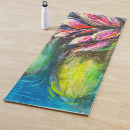 Esterilla De Yoga Ondes de calme fleuries