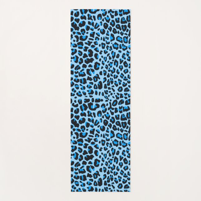 Esterilla De Yoga Opciones A-D de piel de leopardo (Anverso)